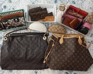 Louis Viton, Coach, Polo clutches, glasses case