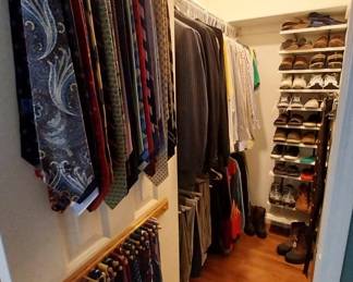 Polo ties, mens suits, shoes, belts