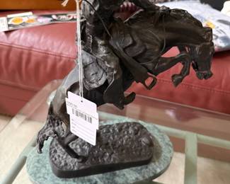 Bronco Buster Bronze Statue