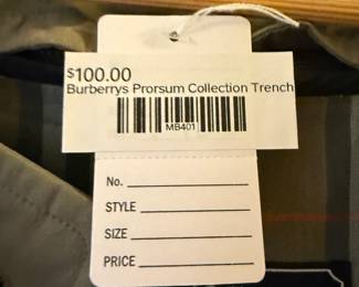 Burberrys Prorsum Collection Trench