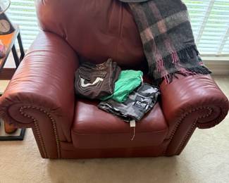Red Leather Chair, Clothing