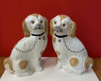Vintage Royal Staffordshire Dogs, Number 468 and Portugal on Bottom