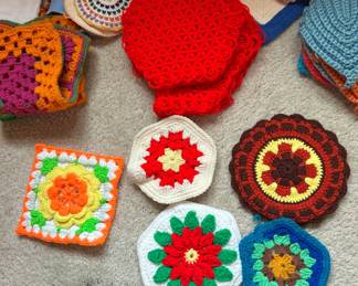 Vintage Hand Made Pot Holders