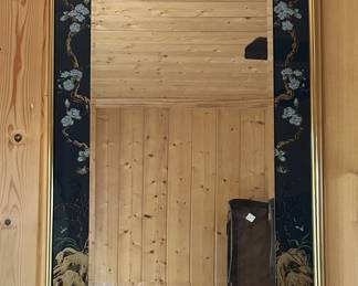 LaBarge Chinoiserie Wall Mirror Vintage