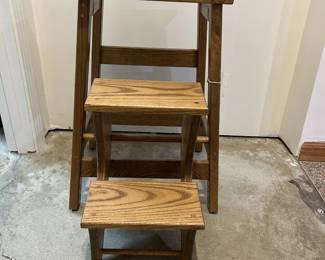 Amish Made Oak Step Stool
