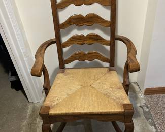 Antique Oak Ladder Back Chair ( have 2)