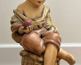 Vintage Ceramic Boy statue