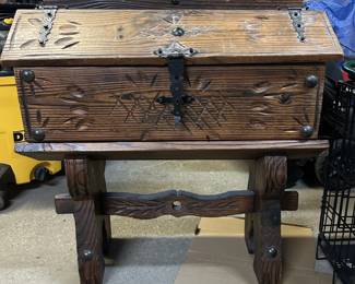 Vintage Spanish Chest 26.75L x 27.5" H, 12"D