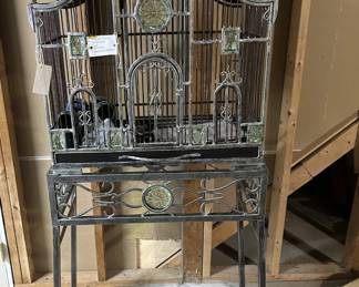Vintage Bird Cage Victorian Style, Very Heavy Excellent Condition