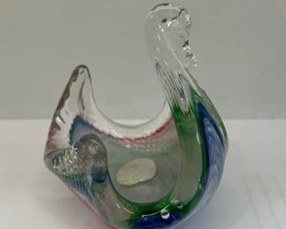 Vintage Murano Italy Glass Swan, have 3