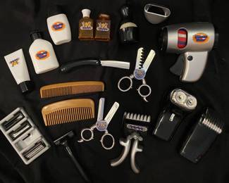 23-piece JOYIN pretend play barber and shaving grooming kit designed for children