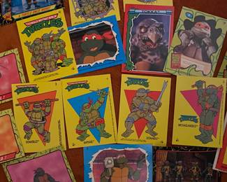 Vintage Teenage Mutant Ninja Turtle trading cards