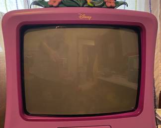 a vintage 13-inch Disney Tinkerbell CRT television, model F1310ATVD