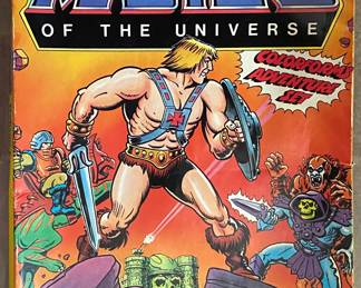 vintage Masters of the Universe Colorforms Deluxe Play Set (also known as the Colorforms Adventure Set), released by Colorforms in 1983
