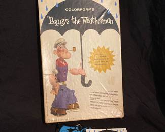 a vintage 1959 Colorforms "Popeye the Weatherman" set, model number 117