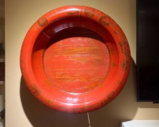 Large Red Lacquer Bowl