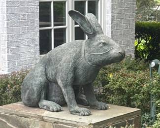 Frank Fleming  Collared Rabbit cast bronze