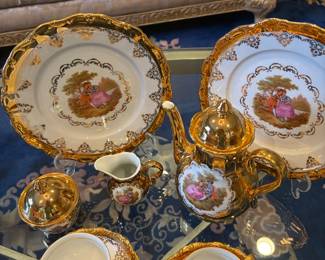 Ornate tea set