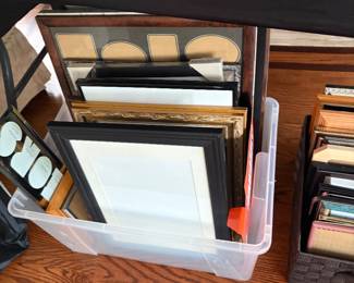 A large assortment of frames