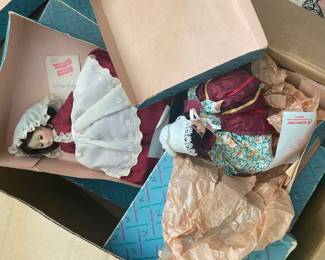 Madame Alexander in original boxes.