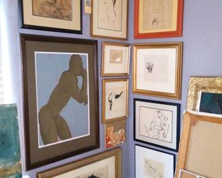 Art work by Dureau, de callattay, Jim Sores, Georgia Haight, jazz fest, Michael Fedor, Adam Farington,l and many more.
