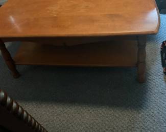 Heavy Wood Coffee Table