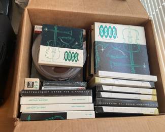 Box lot of reel to reel tapes
