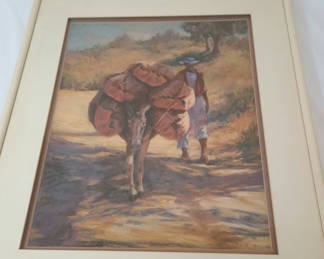 Lot 22: Original pastel framed art, Ekstrom