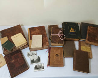 Lot 70: Assorted antique books and paper ephemera