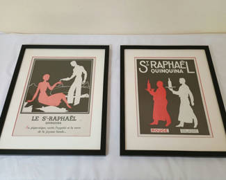Lot 23: Framed vintage advertising posters