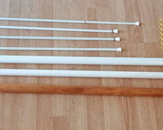Lot 76: Closet and curtain rods