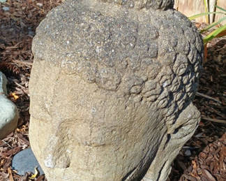 Lot 6: Concrete Buddha head