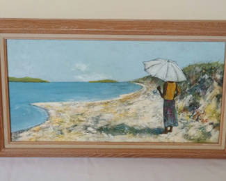 Lot 20: Framed painting, Evan Johnson