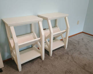 Lot 8: Pottery Barn end tables