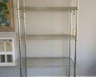 Lot 7: Rolling Steel wire shelf