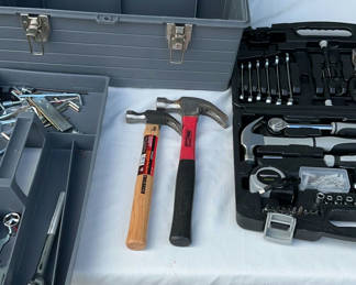 Lot 46: Hammer and Socket Wrench Tool Set in Two Cases
