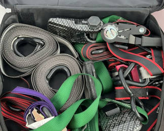 Lot 30: Safety eyewear, hearing protection, and accessories in a carrying case