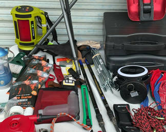 Lot 76: Camping gear and outdoor equipment assortment