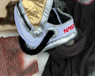 Lot 83: Children's space-themed costume set with astronaut suit and fur-trimmed robe