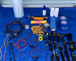 Lot 65: Industrial rigging gear and accessories