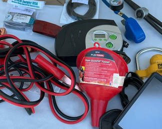 Lot 107: Assorted Automotive Tools, Accessories, and Cleaning Supplies