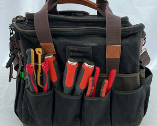 Lot 2: Tool bag and Milwaukee toolbox with assorted hand tools
