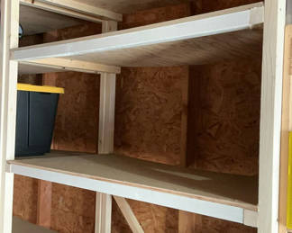 Lot 36: Three Home Built Wood Storage Shelves