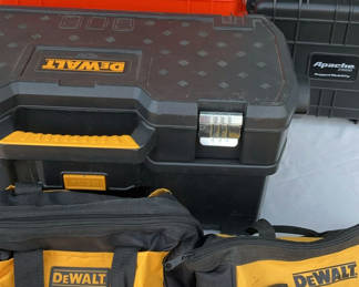 Lot 88: DeWalt tool cases and Apache protective case with foam inserts