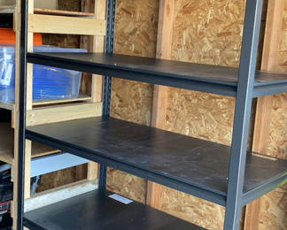 Lot 71: Two Metal Shelving Units