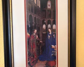 Framed Print of the Annunciation by Jan Van Eyck