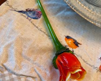 Hand Blown glass flower