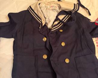 (3) vintage Jack and Jill sailor outfits