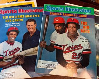 Sports illustrated Rod Carew, George Foster and the great Ted Williams