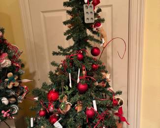 Vintage Christmas tree and vintage ornaments